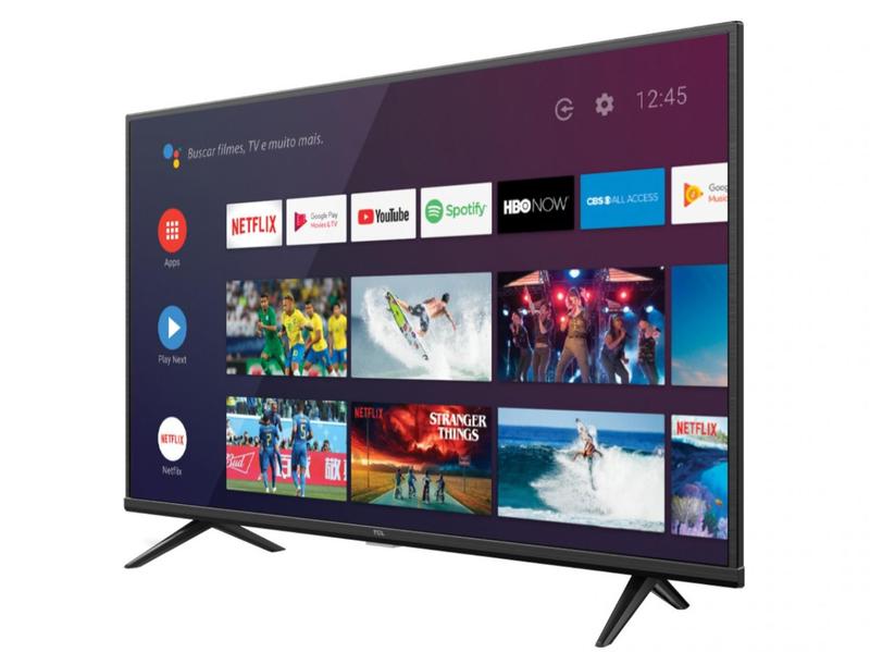 Smart TV 43” UHD 4K LED TCL 43P615 VA 60Hz - Android Wi-Fi